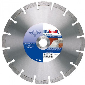 Disc diamantat 400x25.4 mm DiaTehnik Beton MAX pentru beton 