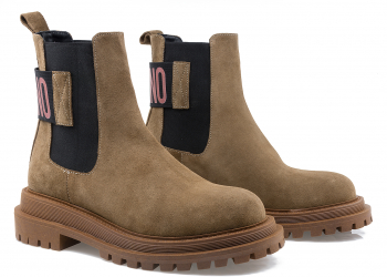 Ghete dama Caspian BEL-2086 casual piele intoarsa maro camel 38