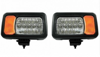 Set de faruri LED cu semnalizator tractor excavator plug de zapada HAL111+112 