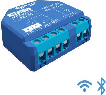 Releu inteligent Shelly Plus 1 - 1 canal WiFi control aplicatie compatibil Amazon Alexa Google Assistant si Home Assistant 