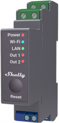 Releu inteligent Shelly Pro 2 - 2canale WiFi LAN sina DIN control aplicatie compatibil Amazon Alexa Google Assistant si Home Assistant 