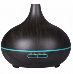 Difuzor aromaterapie cu ultrasunete si lumina LED 7 culori V-Rising VR-N10 550 ml wenge 