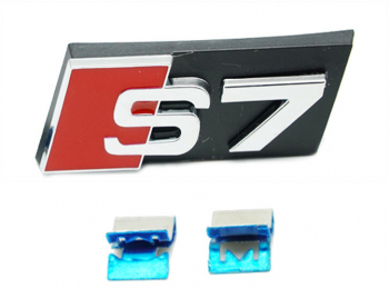 Emblema S7 grila fata Audi prindere cu cleme 