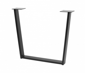 Picior de masa Industria Trapez finisaj negru mat 710x820 mm 
