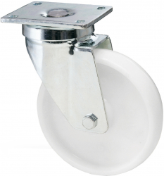 Roata pivotanta din poliamida cu placa 200 mm 300 kg 