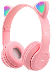 Casti Audio Wireless KlaussTech Pliabile Compacte Diverse Functii BT Roz 