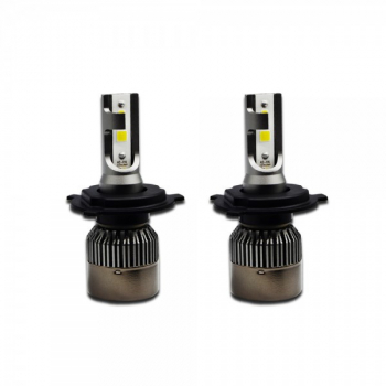Set doua becuri LED auto R6 80W 4000Lm 6000k Slot 9005 
