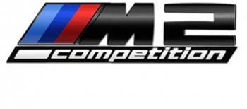 Emblema M2 Competition spate portbagaj BMW Negru 