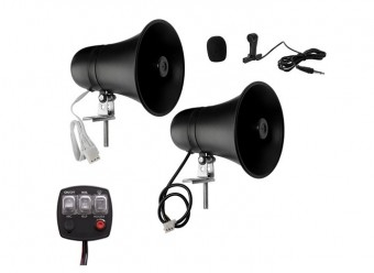 Kit sirena moto cu difuzor 80W-12V 