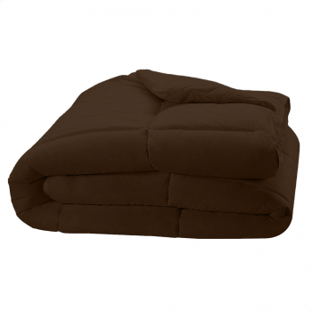 Pilota matlasata cu umplutura lana si invelis din bumbac ranforce pentru iarna 400 g/mp Maro 210x230 cm 
