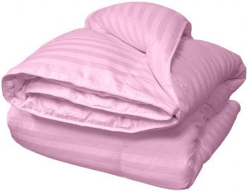 Pilota matlasata cu umplutura lana si invelis din damasc pentru iarna 400 g/mp Roz 140x210 cm 