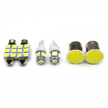 Set de trei becuri auto LED SMD 3W 6500k 