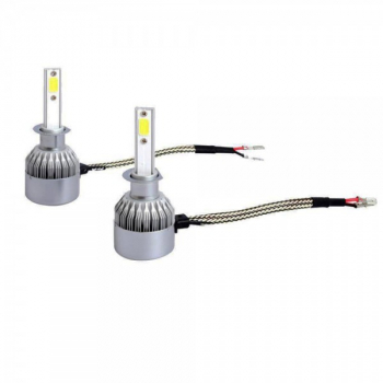Set doua becuri auto C6 H3 6000K 48W per bec 8000LM 