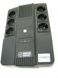 UPS All in One cu control inteligent cu microprocesor convertor AVR 600VA cu 6 prize tip PDU 