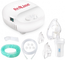 Aparat aerosoli RedLine NB-230C Ultra masca copii si adulti kit Ultra cu furtun de 6m si masca bebelusi nebulizator cu compresor 