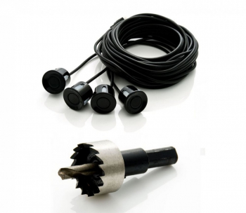 Set 4 senzori parcare tip OEM de 16.5mm diferite culori cu freza inclusa Negru 