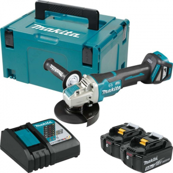 Polizor unghiular cu prindere X-Lock si acumulator Makita DGA519 