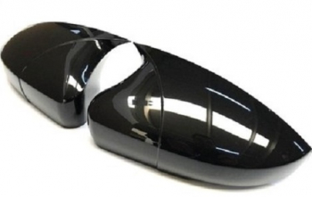 Set Capace Oglinzi Tip Batman Compatibile cu Volkswagen Passat 1996 - 2005 / B5-B5 FL Culoare Negru Lucios 