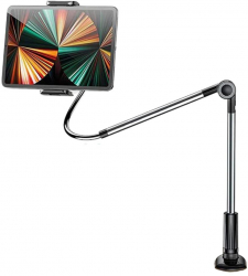 Suport de birou ajustabil pentru telefoane si tablete cu dimensiunea 4.7-12.9 inch prindere cu clema Negru MON-BBL5824 