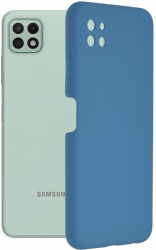 Husa premium Techsuit - Soft Edge Silicone - Samsung Galaxy A22 5G - Denim Blue 