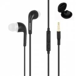 Casti Samsung originale hands-free cu volum control si microfon pentru telefon Samsung conector 3.5 mm Jack negru EHS64A 