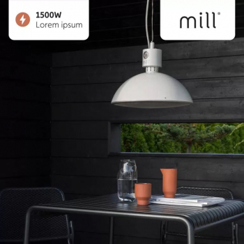 Incalzitor infrarosu Mill Carbon Patio 1500w 