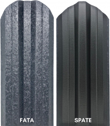 Set 25 buc. Sipca Metalica Gard 2000x115mm/buc Gri Ral 7024 - Hi-Mat Top Profil Sistem 