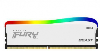 Memorie Kingston Fury Beast RGB Special Edition White 8GB DDR4-3600MHz CL17 KF436C17BWA/8 