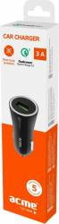 Incarcator auto Acme CH103 incarcare rapida 3.0 Negru 