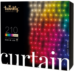 Instalatie Twinkly Curtain cu 210 de LEDuri Tip Perdea 