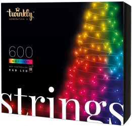 Instalatie luminoasa Twinkly Strings cu 600 de LEDuri 48m 