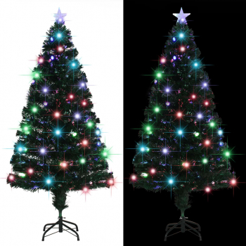 Brad artificial de Craciun cu suport/LED 150 cm 170 ramuri 