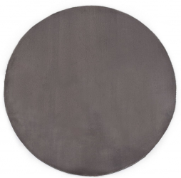 Covor gri inchis 80 cm blana ecologica de iepure 