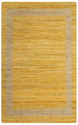 Covor manual galben 80 x 160 cm iuta 