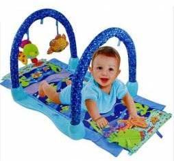 Salteluta de joaca 3 in 1 Ocean Wonders cu arcade duble 