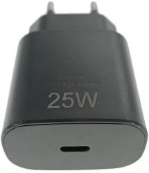Incarcator retea cu port USB-C 25W QC PD priza retea EU negru 