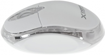 Mouse wireless 2.4 GHz Xtreme Harrier 1000 DPI cu 3 butoane 95 x 55 x 32 mm receptor nano USB alb 