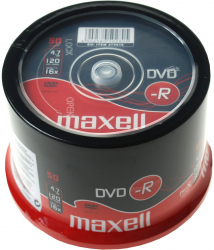 DVD-R Maxell 4.7GB 120min 16X Cake Box 50 buc / pret/set