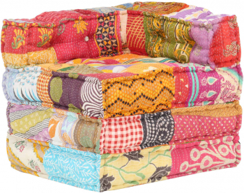 Fotoliu puf modular model petice material textil