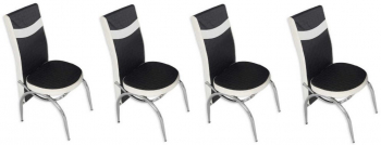 Set 4 scaune Arta New Black 