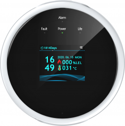 Senzor Detector de Gaz Wireless Smart Portabil WiFi pentru Detectare Scurgere de Gaze Smart Control Display LCD