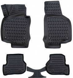 Covoare cauciuc stil tavita SEAT LEON II 2005 - 2013 