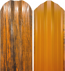 Set 25 buc. Sipca Metalica Gard 800x115mm/buc Stejar Striat - Imitatie Lemn Top Profil Sistem 