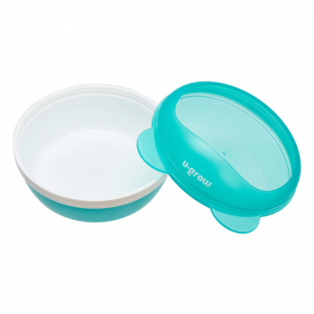 Bol cu capac 2 in 1 U-grow capacitate 220 ml + 6 luni Multicolor 