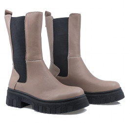 Ghete dama Caspian Cas-MF-02 casual piele naturala grej 38 