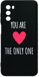 Husa Silicon Compatibila Cu Motorola Moto G82 / Moto G52 You Are The Only One prot camera Negru c-B 114 
