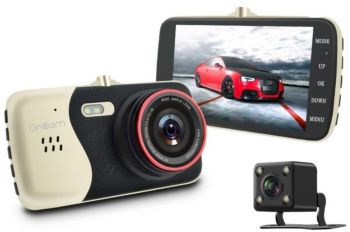 Camera Auto cu Dublu Senzor Separat filmare Full HD 1080p unghi Wide 170 grade WDR Detectie la miscare Senzor G Display IPS 4 and rdquo 