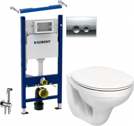 Set complet - Vas wc Suspendat Kolo Idol + Capac softclose + Rezervor Geberit + Paffoni - Cu dus Igienic 