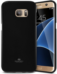 Husa Silicon Jelly Mercury Goospery Samsung Galaxy S7 Edge Negru 