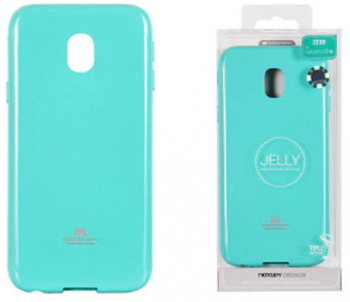 Husa silicon Jelly Mercury Samsung Galaxy J3 2017 verde mint 